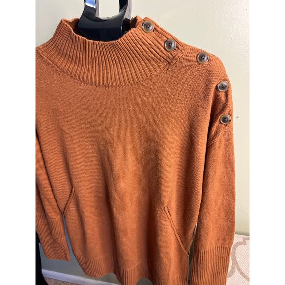 Talbots BUTTON MOCKNECK SWEATER, size XL, NWT - Picture 13 of 14